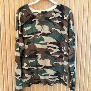 J. Crew Lightweight Camo Sweater